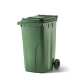 Conteneur plastique à compost 240 l.